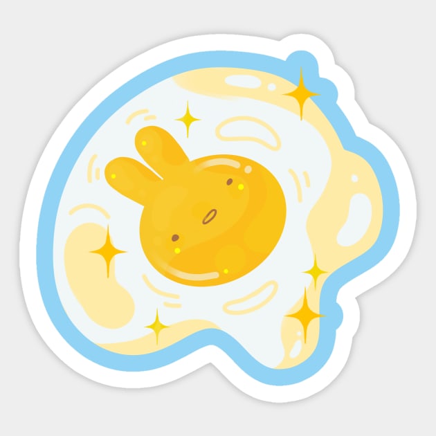 Sunny Bunny Egg Sticker by Mofy